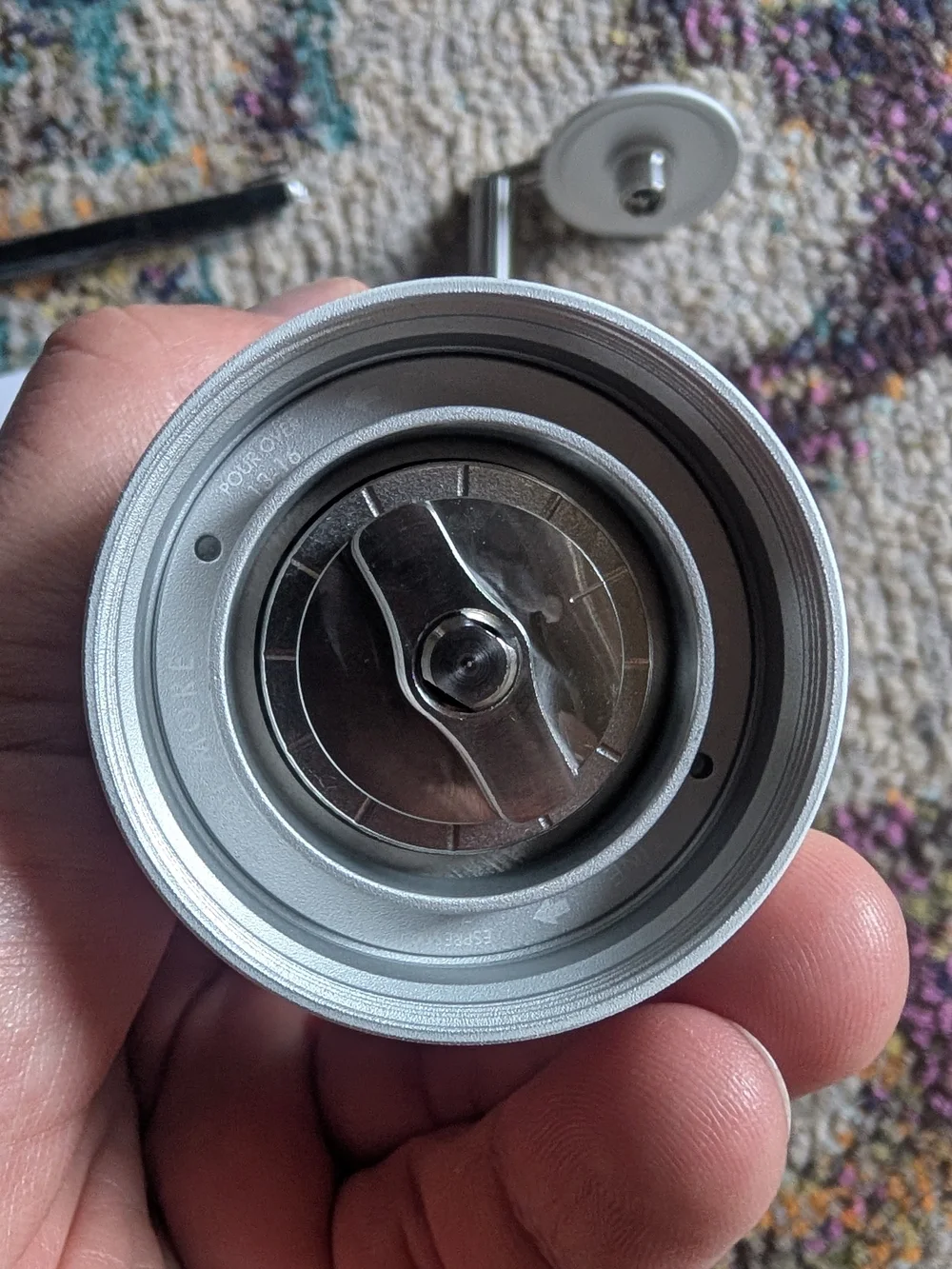 White Manual Coffee Grinder